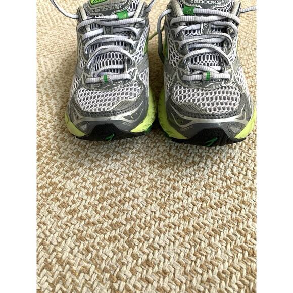 Brooks Womens Ghost 4 Evolution Athletic Shoes Silver Green Mesh Running 6.5 - Picture 9 of 10